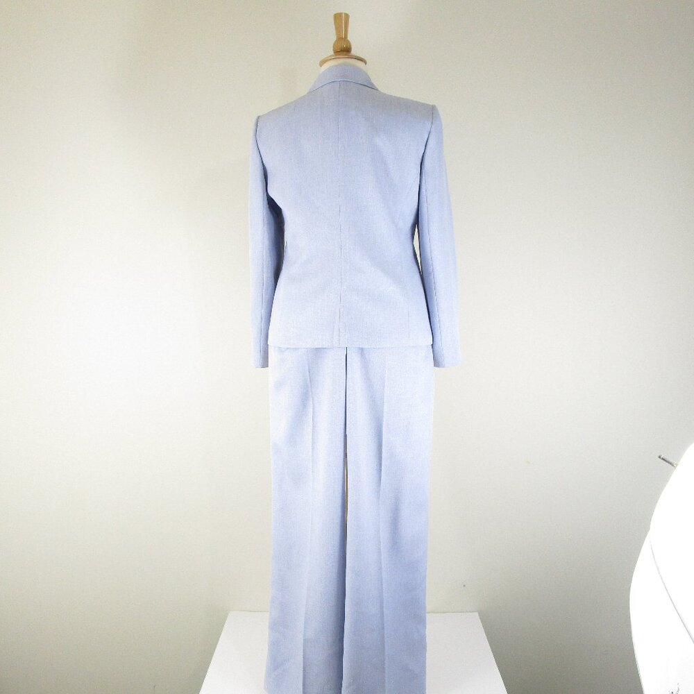 Le Suit Plus Size Solid Periwinkle Blue Pant Suit… - image 8